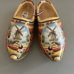 Holland Kids Clogs with Windmill Design